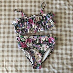 Cotton On Kids Floral Ruffle Bikini Set